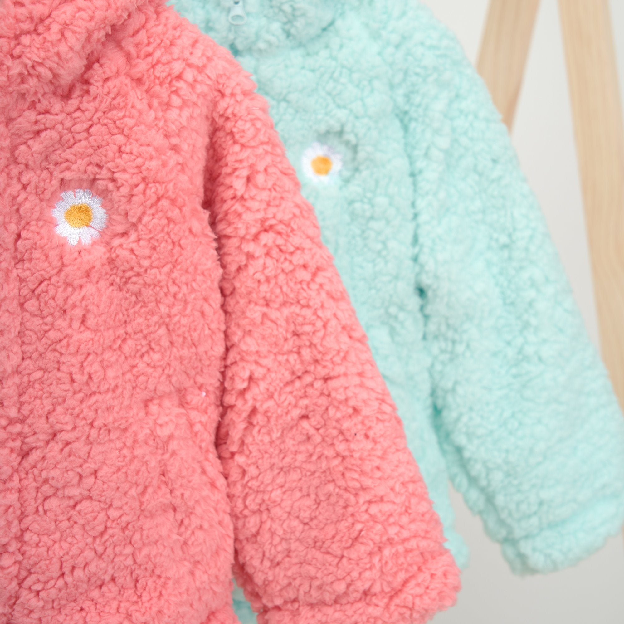 Daisy Oversized Teddy Fur Hooded Coat - MomyMall