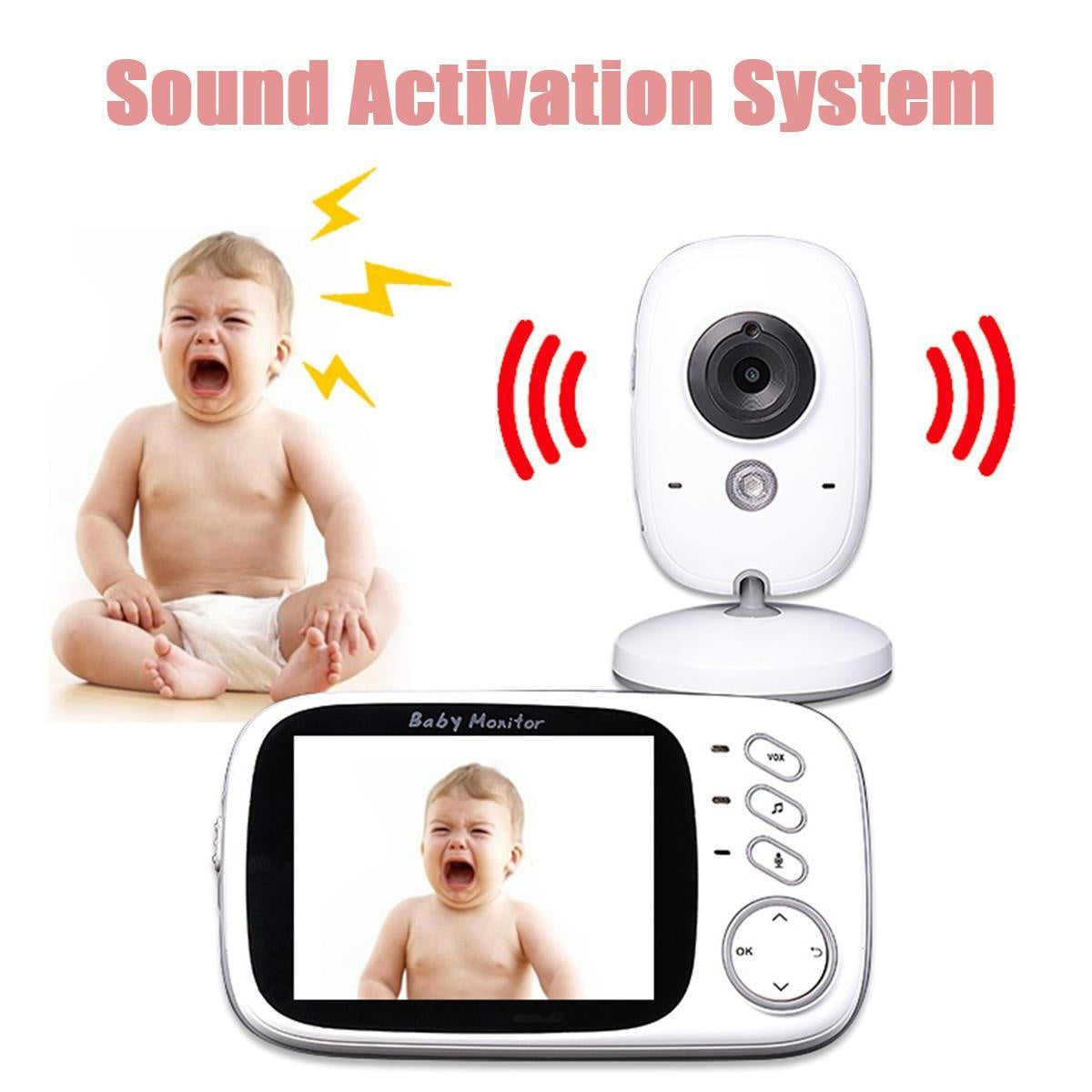 Video Baby Monitor Camera WiFi Smart App Home Security with Night Vision - MomyMall