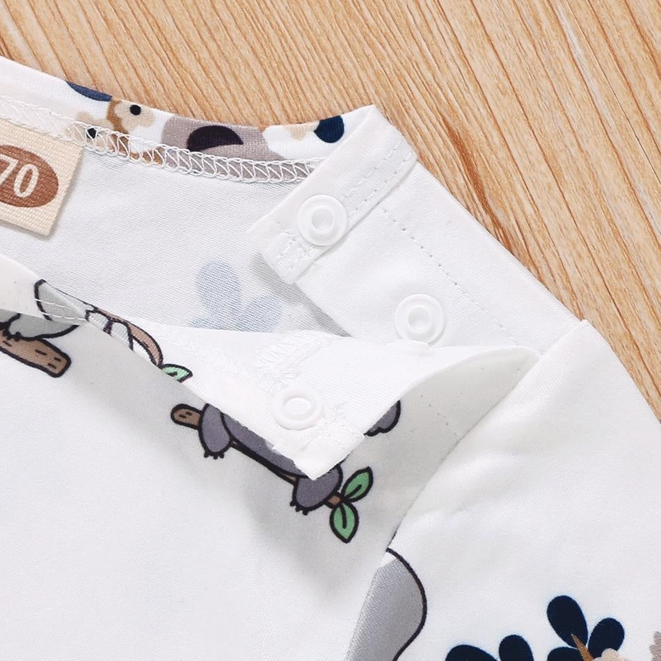 Cute Koala Printed Baby Jumpsuit