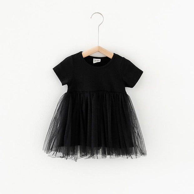 Debra Candy Color Tulle Dress - MomyMall 18-24 Months / Black