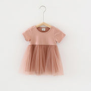 Debra Candy Color Tulle Dress - MomyMall 18-24 Months / Pink