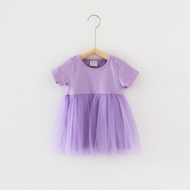 Debra Candy Color Tulle Dress - MomyMall 18-24 Months / Purple