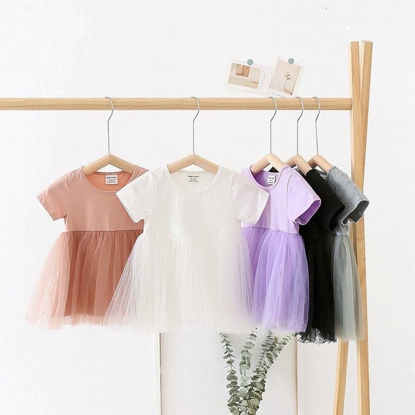 Debra Candy Color Tulle Dress - MomyMall