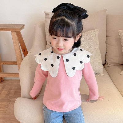 Demia Polka Dots Collar Top