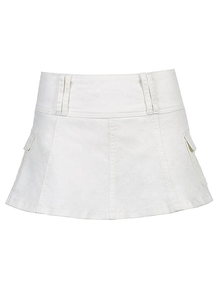 Denim Skate Mini Skirt - MomyMall