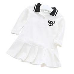Embroidered Puppy Patch Polo Dress