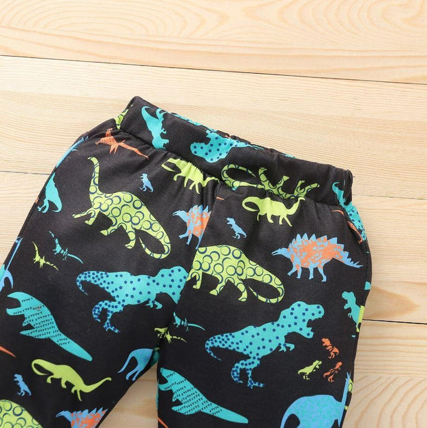Dinosaur Hoodie & Pants Outfit - MomyMall