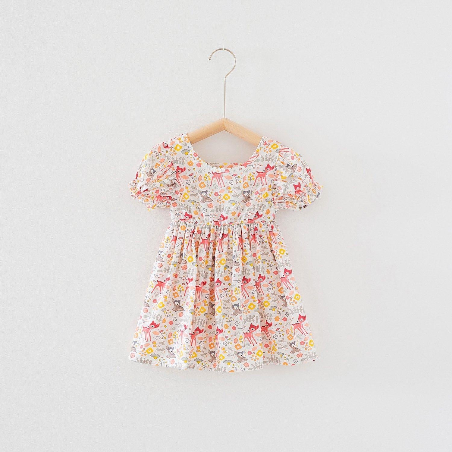 Forest Floral Bambi Princess Dress