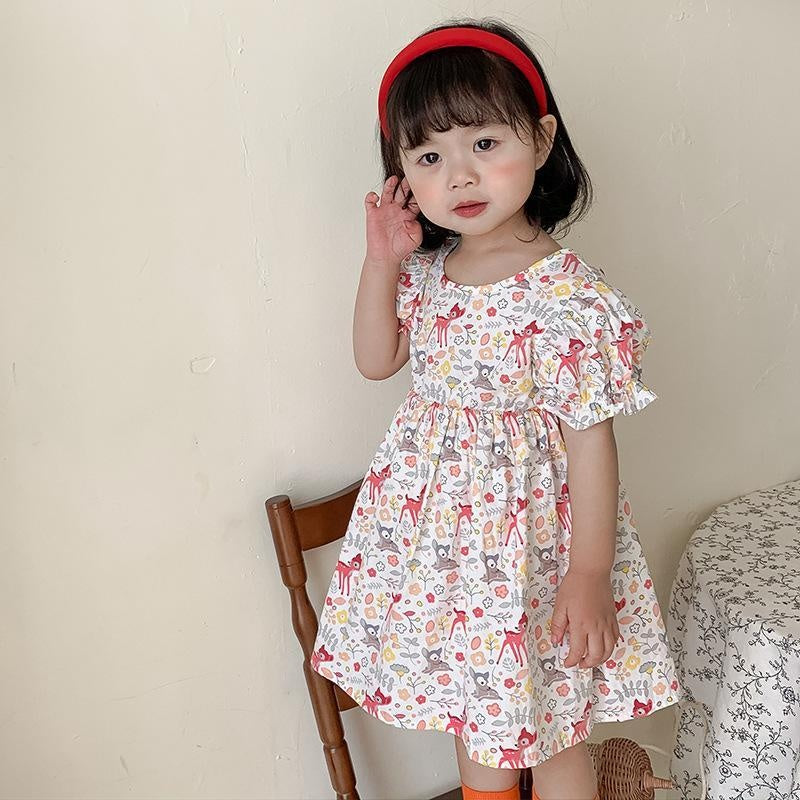 Forest Floral Bambi Princess Dress