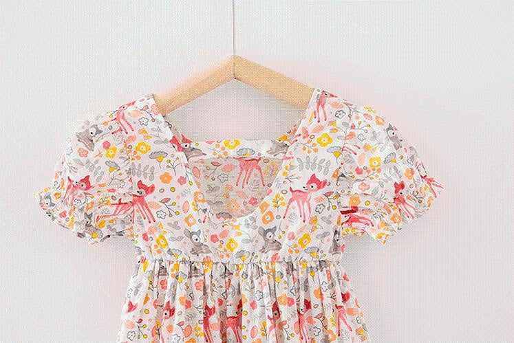 Forest Floral Bambi Princess Dress