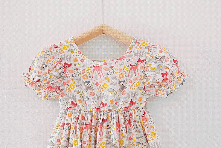 Forest Floral Bambi Princess Dress