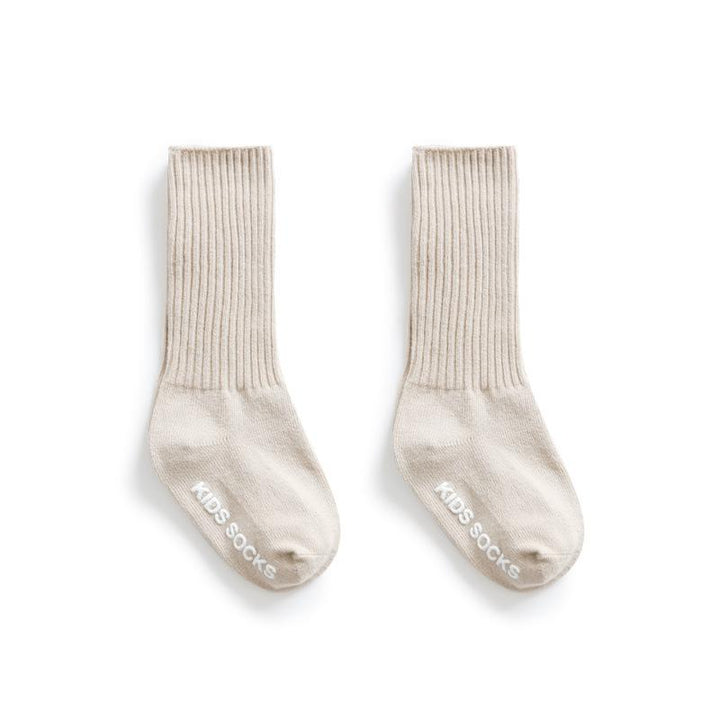 Dodo Basic Ribbed Socks - MomyMall Khaki / 0-12 Months