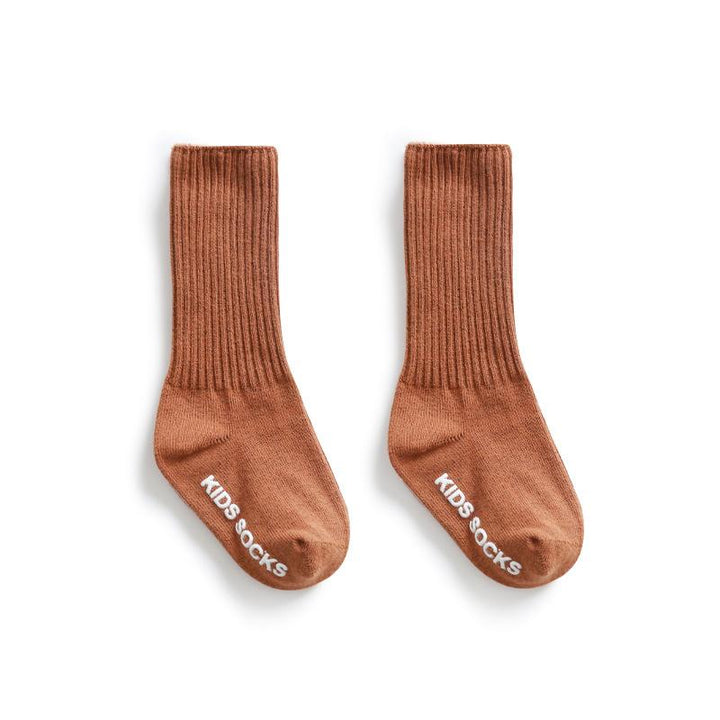 Dodo Basic Ribbed Socks - MomyMall Caramel / 0-12 Months