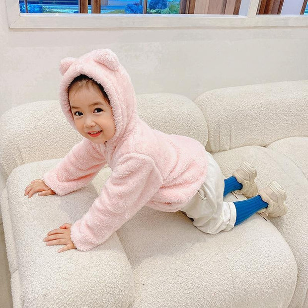 Fluffy Bears Warm Fuzzies Hooded Jacket - MomyMall