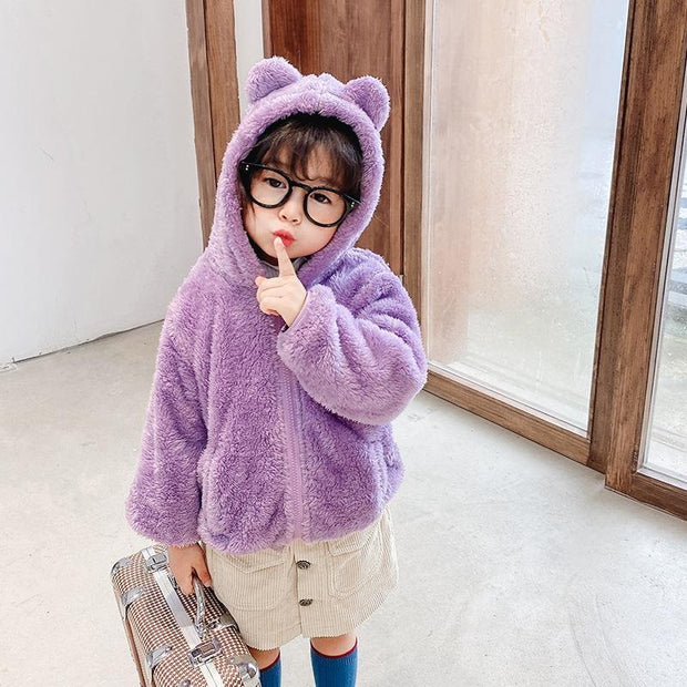 Fluffy Bears Warm Fuzzies Hooded Jacket - MomyMall