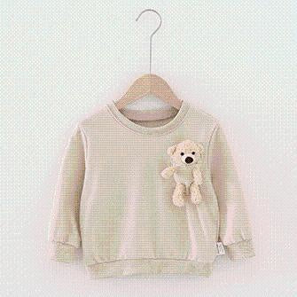 Dolly Pocket Bear Sweatshirt - MomyMall 18-24 Months / Beige