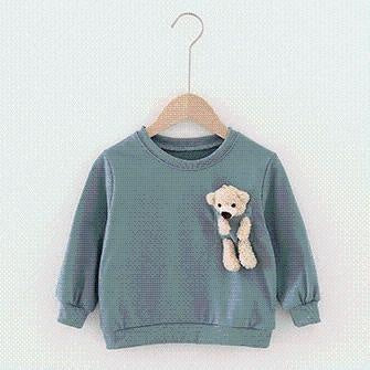 Dolly Pocket Bear Sweatshirt - MomyMall 18-24 Months / Blue