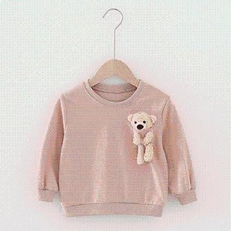 Dolly Pocket Bear Sweatshirt - MomyMall 18-24 Months / Pink