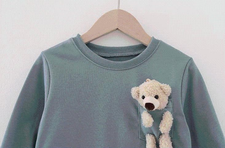 Dolly Pocket Bear Sweatshirt - MomyMall