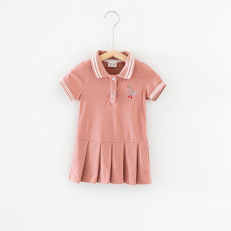 Doris Striped Collar Polo Dress