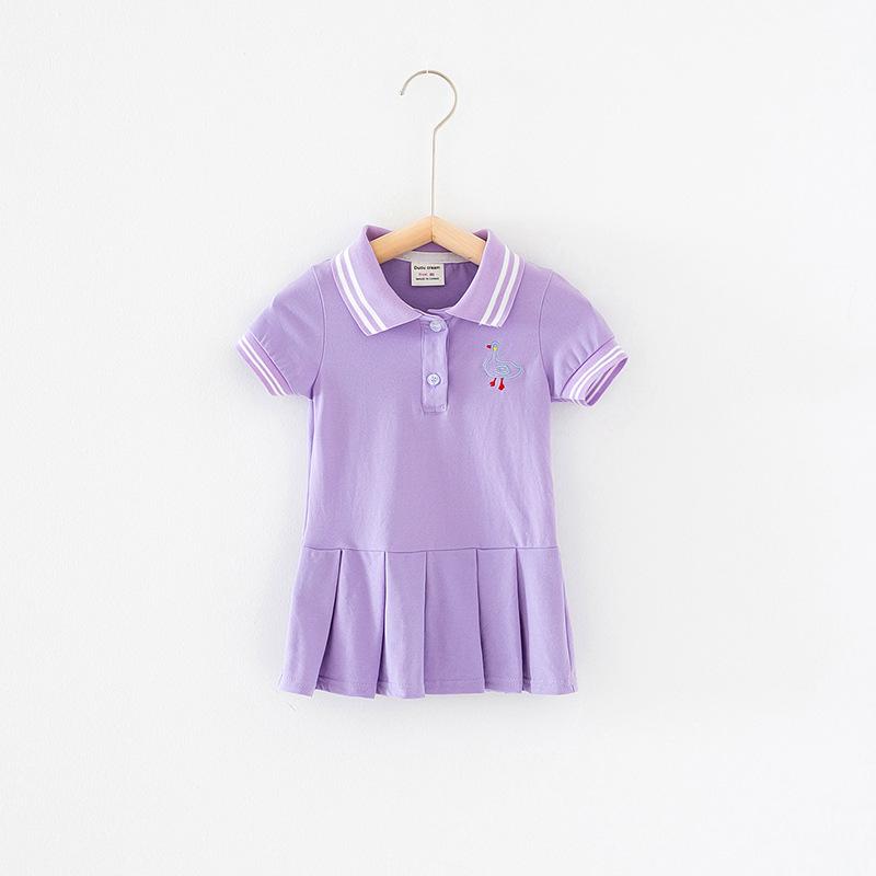 Doris Striped Collar Polo Dress