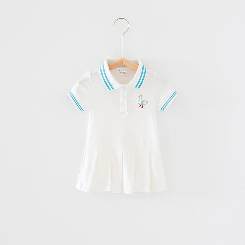 Doris Striped Collar Polo Dress