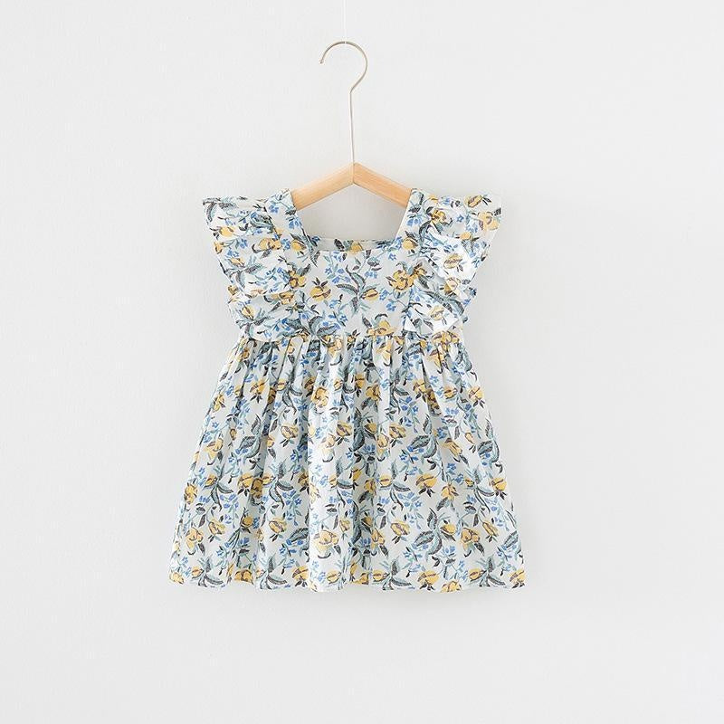 Dovie Blooming Flowers Dress - MomyMall 18-24 Months / White