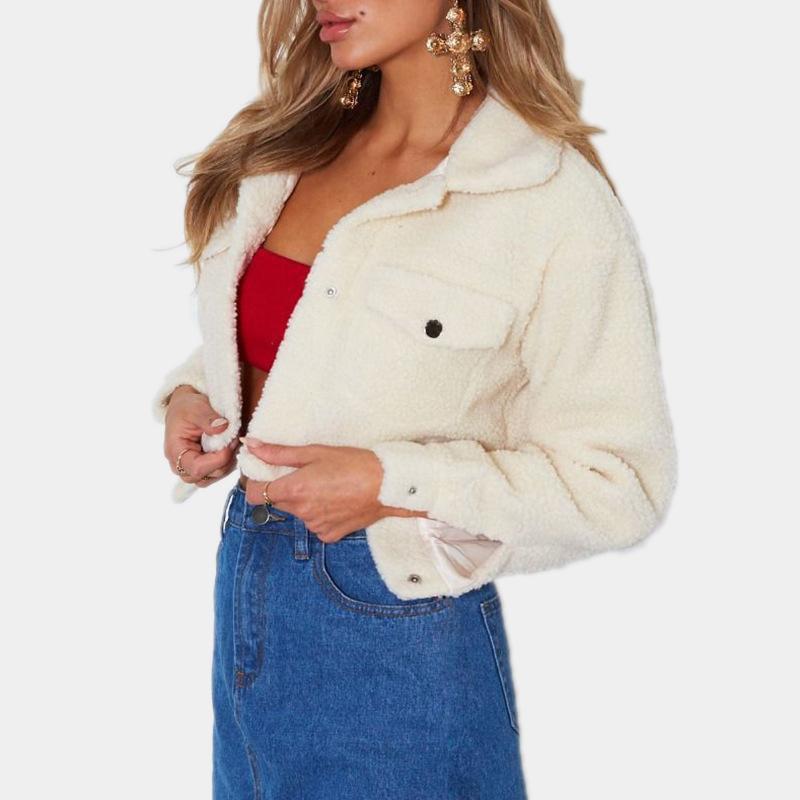 Cropped Teddy Bear Jacket