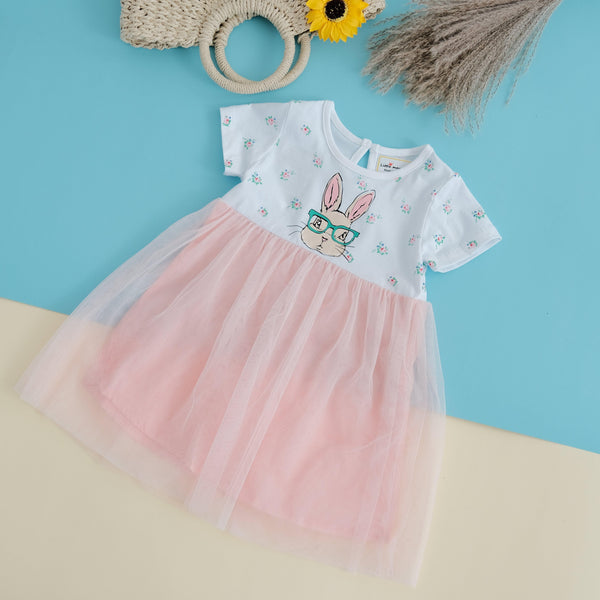 Dr. Bunny Floral Tulle Dress - MomyMall 2-3 Years