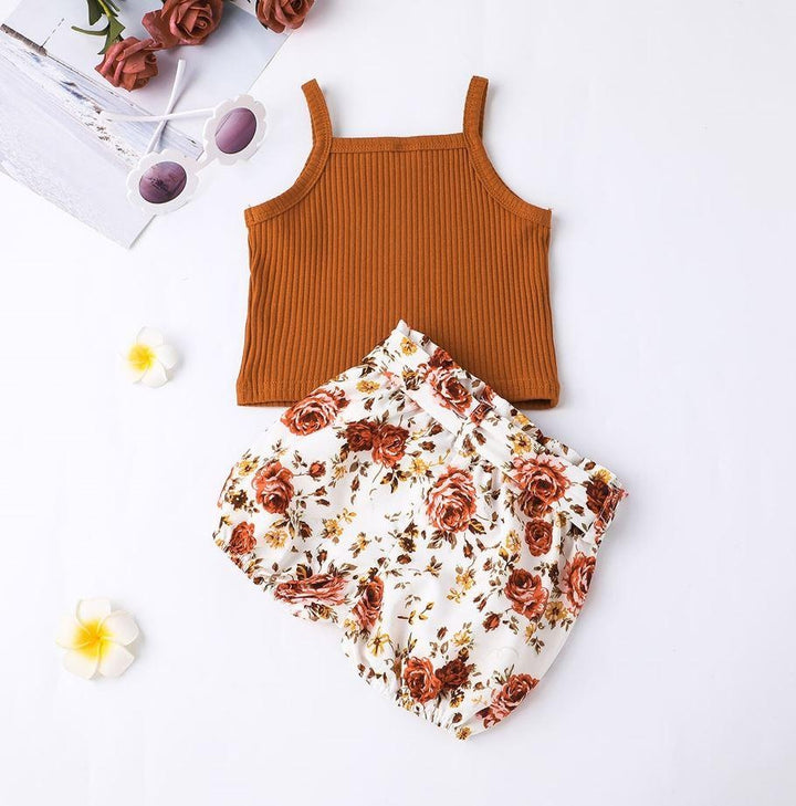 Mama's Sunshine or Auntie is my Bestie Floral Outfit - MomyMall