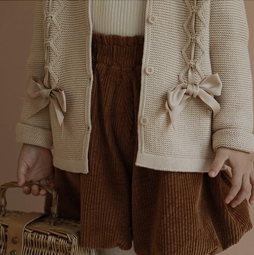 Ella Bow Knitted Cardigan - MomyMall