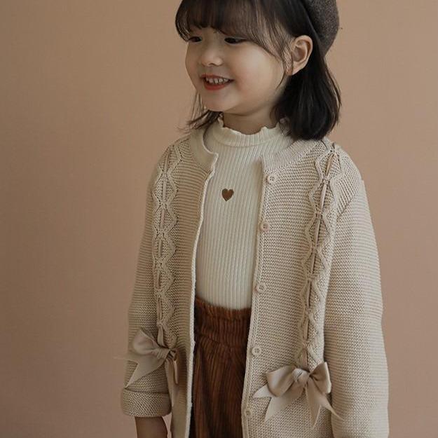 Ella Bow Knitted Cardigan - MomyMall