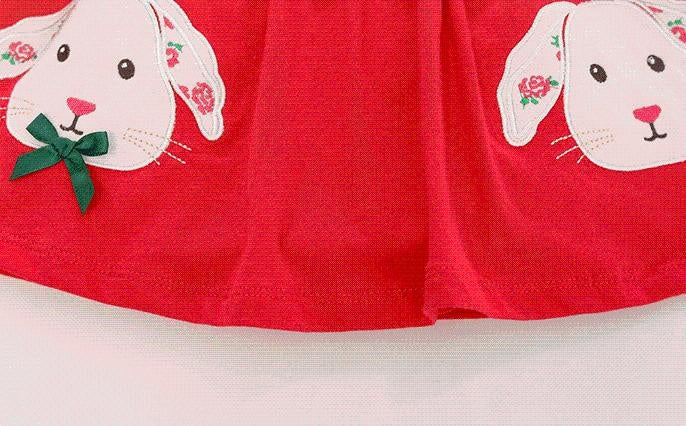 Bunny Patch Red Skirt - MomyMall