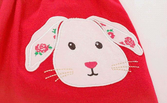 Bunny Patch Red Skirt - MomyMall