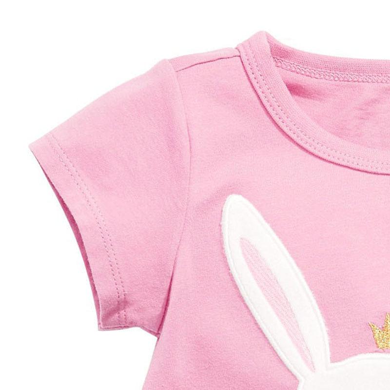 Embroidered Crown Bunny Tee - MomyMall