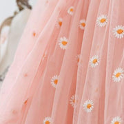 Embroidered Daisy Fairy Tulle Dress - MomyMall