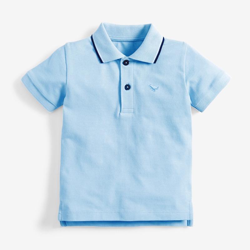 Tiny Rex Striped Collar Polo Shirt