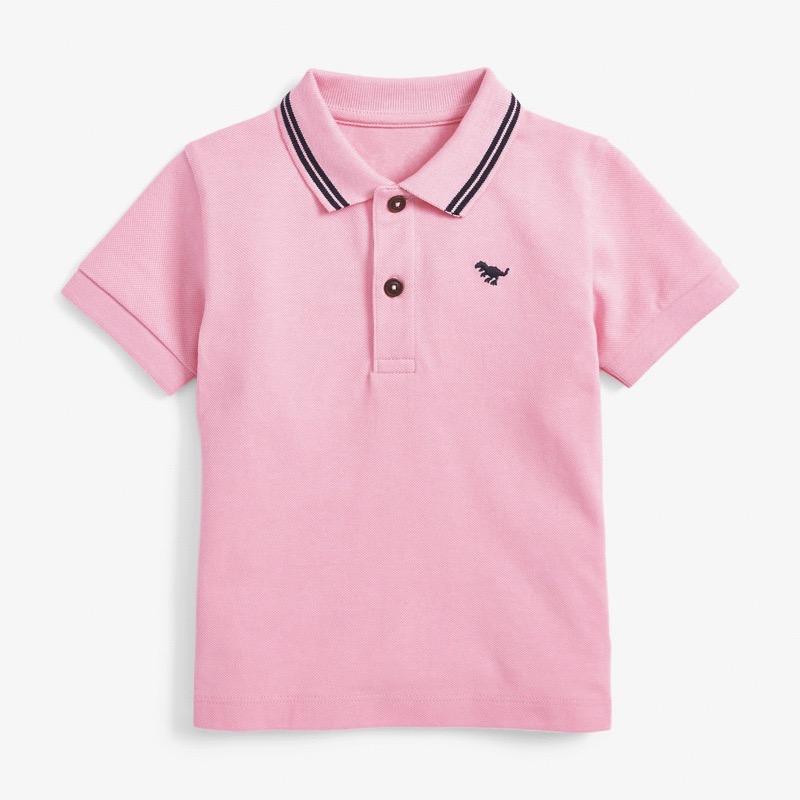 Tiny Rex Striped Collar Polo Shirt