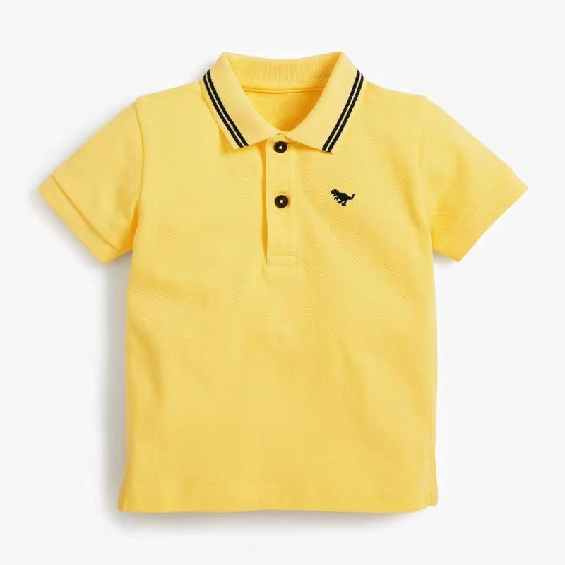 Tiny Rex Striped Collar Polo Shirt