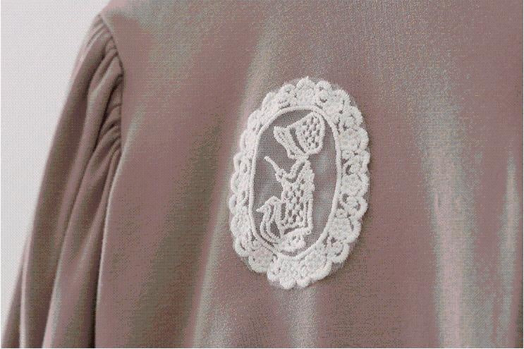 Embroidered Lace Pattern Sweatshirt