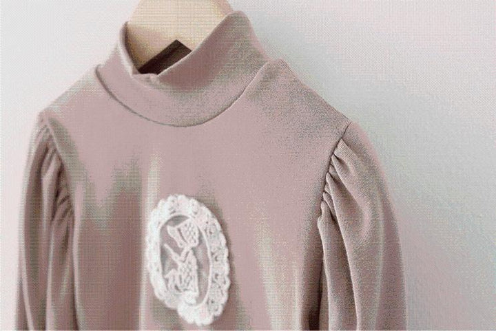 Embroidered Lace Pattern Sweatshirt