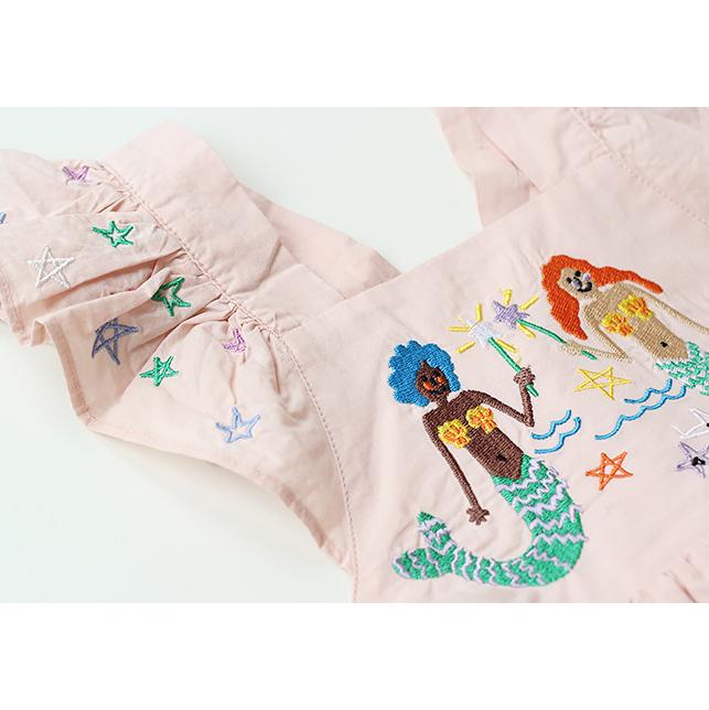 Embroidered Little Mermaid Dress - MomyMall