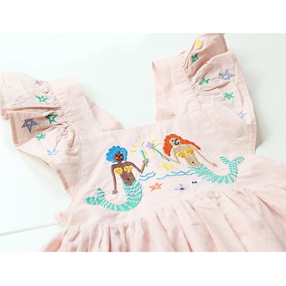 Embroidered Little Mermaid Dress - MomyMall