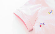 Tiny Rainbow Ruffled Polo Dress - MomyMall