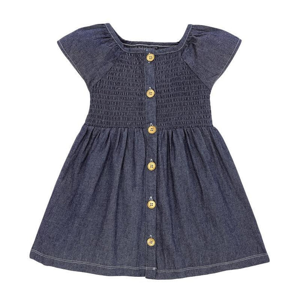 Erica Buttoned Denim Dress - MomyMall 2-3 Years