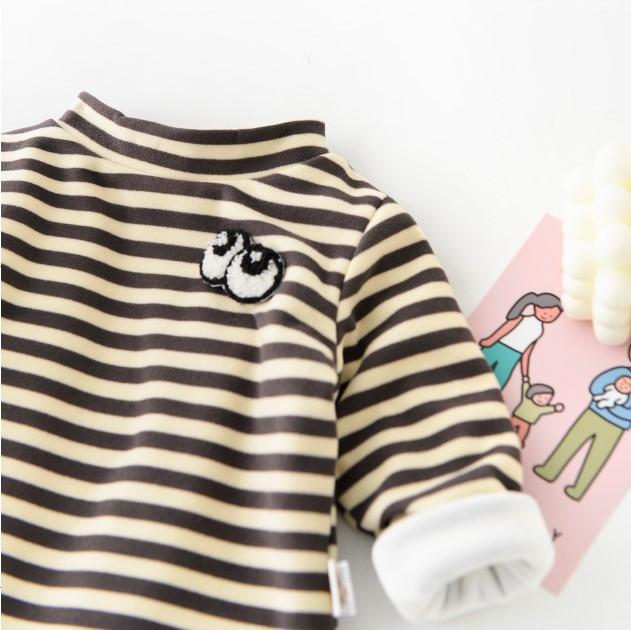 Big Eyes Patch Stripes Plush Top