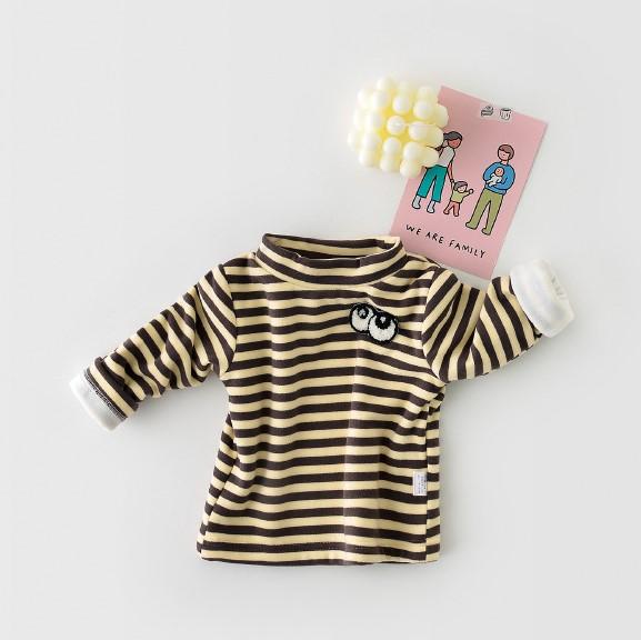 Big Eyes Patch Stripes Plush Top