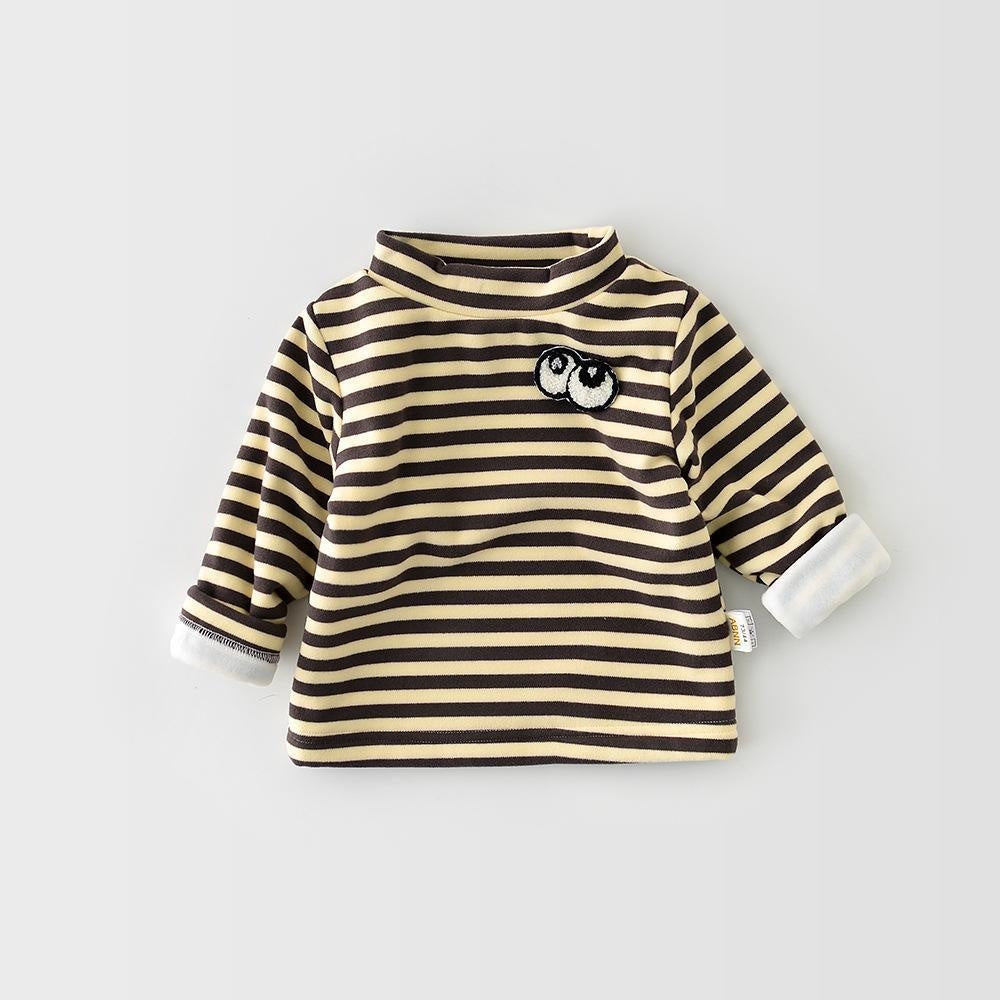 Big Eyes Patch Stripes Plush Top