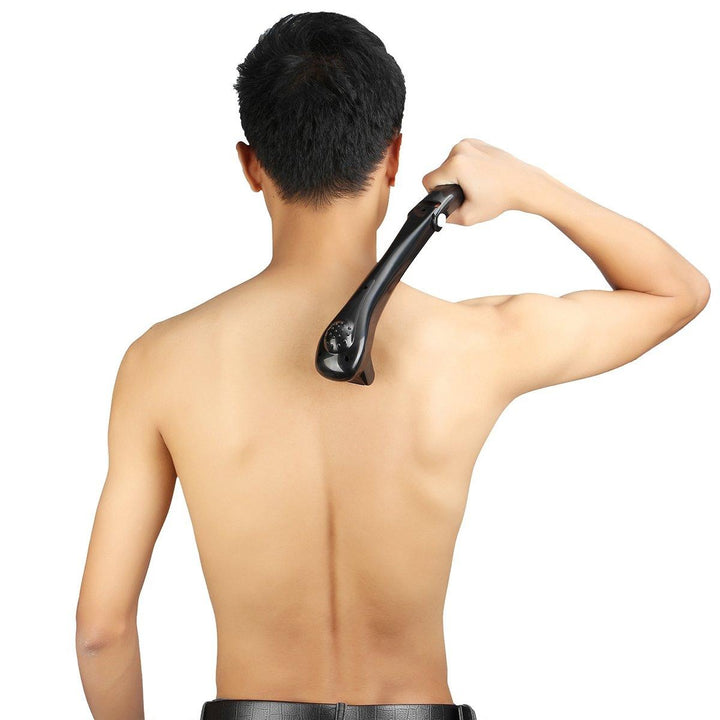 Electric Back Hair Shaver Foldable Trimmer Body Mens Shaving Groomer - MomyMall
