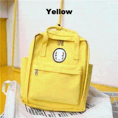 Kawaii Face Pastel Backpack - MomyMall Yellow